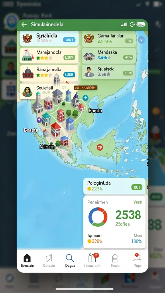 pgstar777 - Tampilan antarmuka yang sederhana dan menarik.