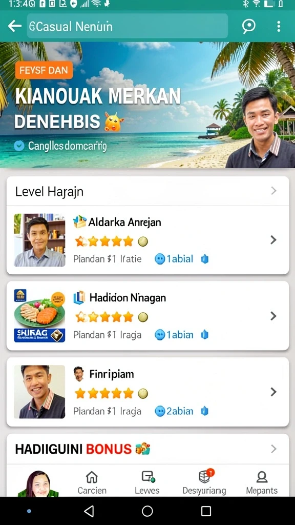 rejekigames - Tampilan antarmuka yang ramah pengguna.