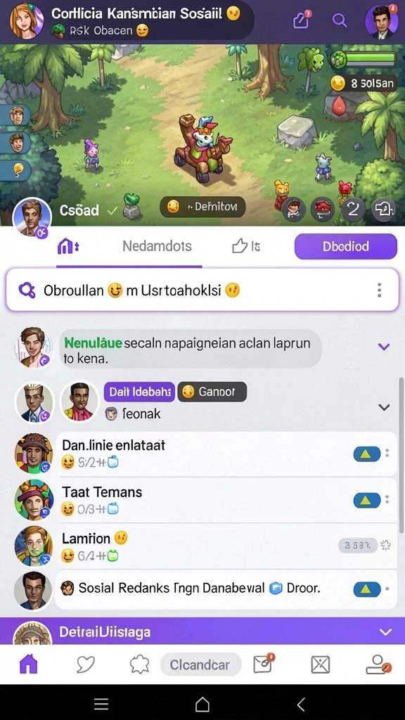 tobawin88 - Fitur interaksi dengan pemain lainnya.